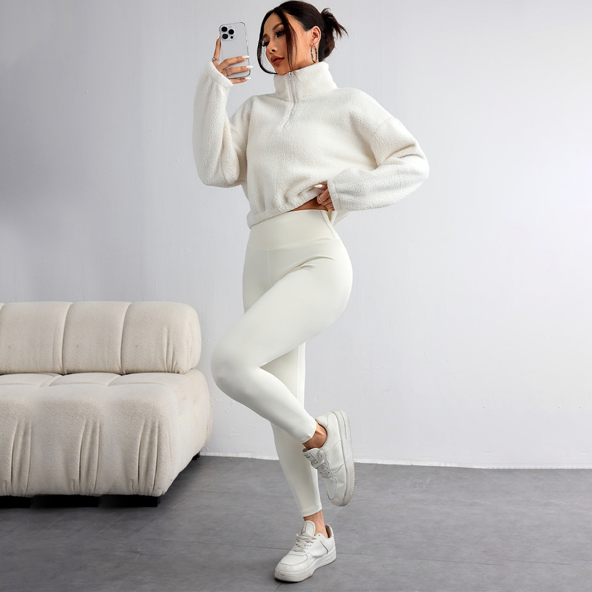 New Autumn and Winter Solid Co - đánh giá và giá Yoga Fitness Hoodie