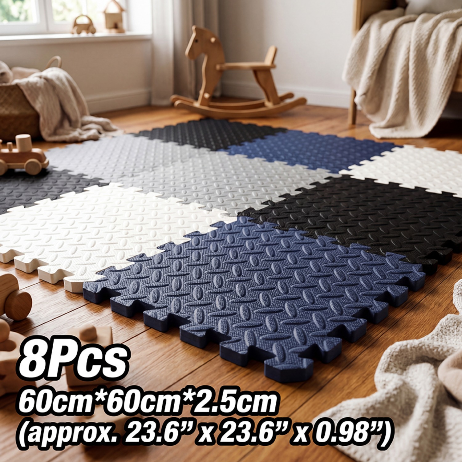 8Pcs 60x60cm EVA Foam Mat Livi - đánh giá và giá Yoga Fitness Hotel